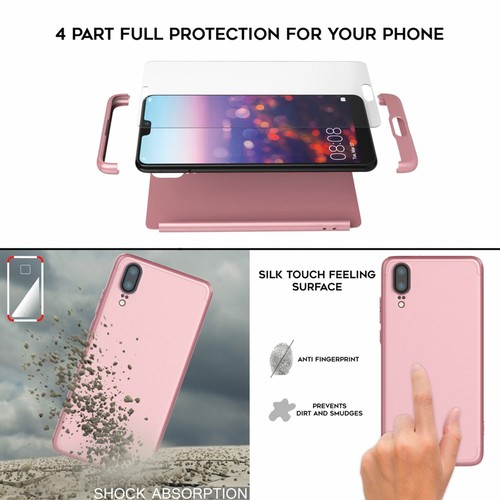 Funda de móvil 360° para Huawei P20, funda rígida funda 9H protector de pantalla - Imagen 18 de 37