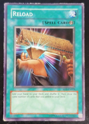 Yu-Gi-Oh - Trading Card - Spell Card - Reload - SD1-EN019 | eBay
