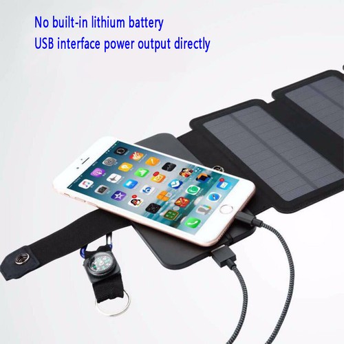 Tragbares Handy Ladegerät Panel Solar Power Bank Outdoor Camping - Bild 4 von 9