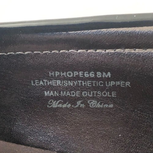 Donald Pliner Hope Halbschuhe schwarz Lackleder Krokoprägung Plateau Gr. 8 - Bild 9 von 10