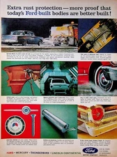 1963 Ford Motor Company Dependable Products Print Ad Mercury Thunderbird Lincoln