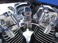 CHROME MOTOR MOUNT FOR HARLEY BIG TWIN SHOVELHEAD 1948-84 REPL OE # 16853-48