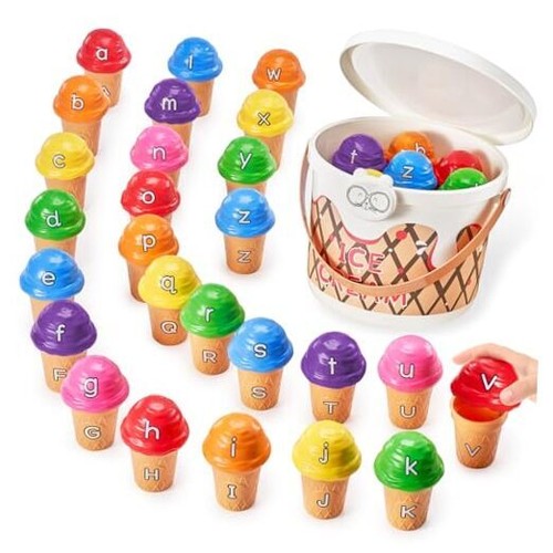 Ice Cream Preschool Learning Activities Counting and Color Sorting Set