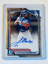 2024 Bowman Chrome 1st Auto Alexander Albertus Los Angeles Dodgers 