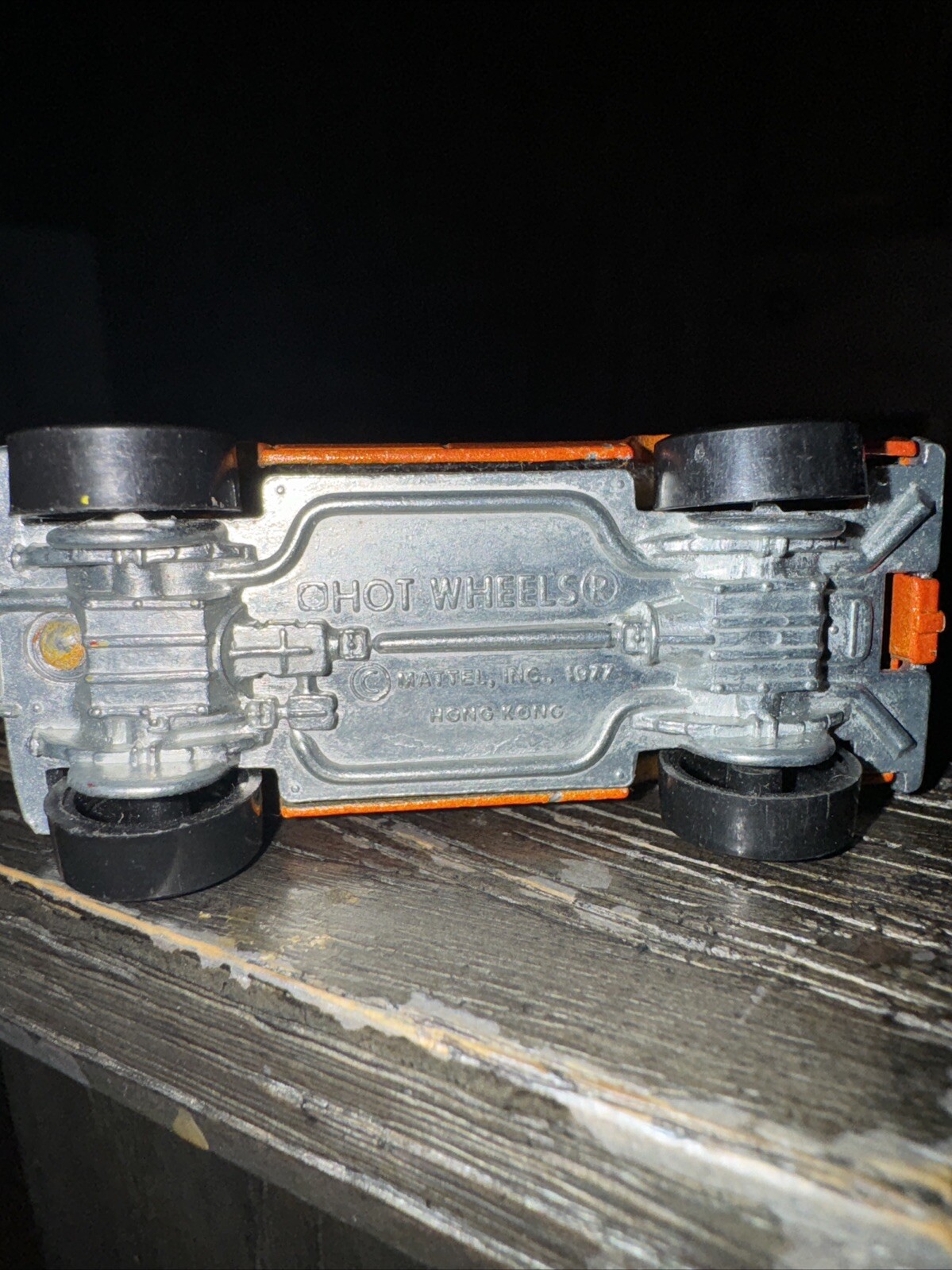 Vintage 1977 Hot Wheels Baja Breaker Van 1/64 Orange Opening Hood Hong Kong thumbnail 14