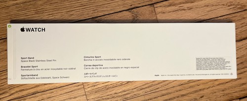 Apple Watch 40mm Black Band New Unopened Sport Band Replace - Picture 3 of 11