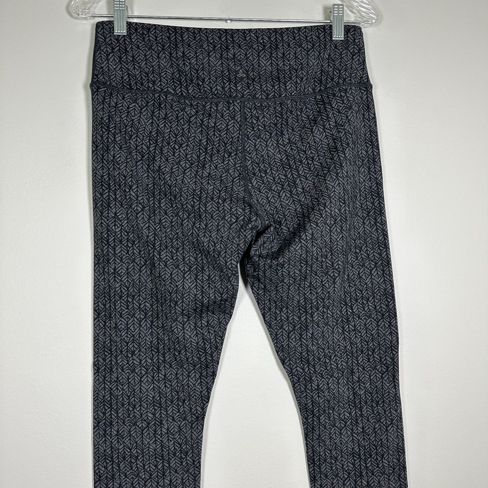 Prana Large Black Gray Herringbone Pattern Ankle … - image 4