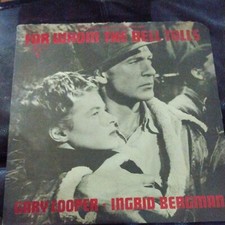 For whom the Bell tolls Gary Cooper Ingrid Bergman LP Vinyl Record Album