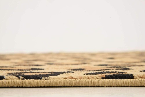 Leopard Animal Print Pattern Area Rug Wildlife Style Living Room Carpet 5x8 ft - Picture 4 of 9