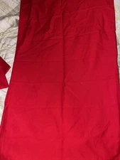 Piccocasa Egyptian Cotton Bright Red Pair Queen Pillowcases Holiday Christmas 