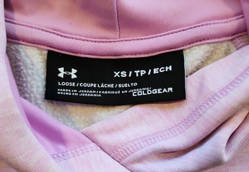 Under Armour Hoodie Womens Size XS Pink ColdGear Storm 1 Pullover Long Sleeve - Picture 6 of 6