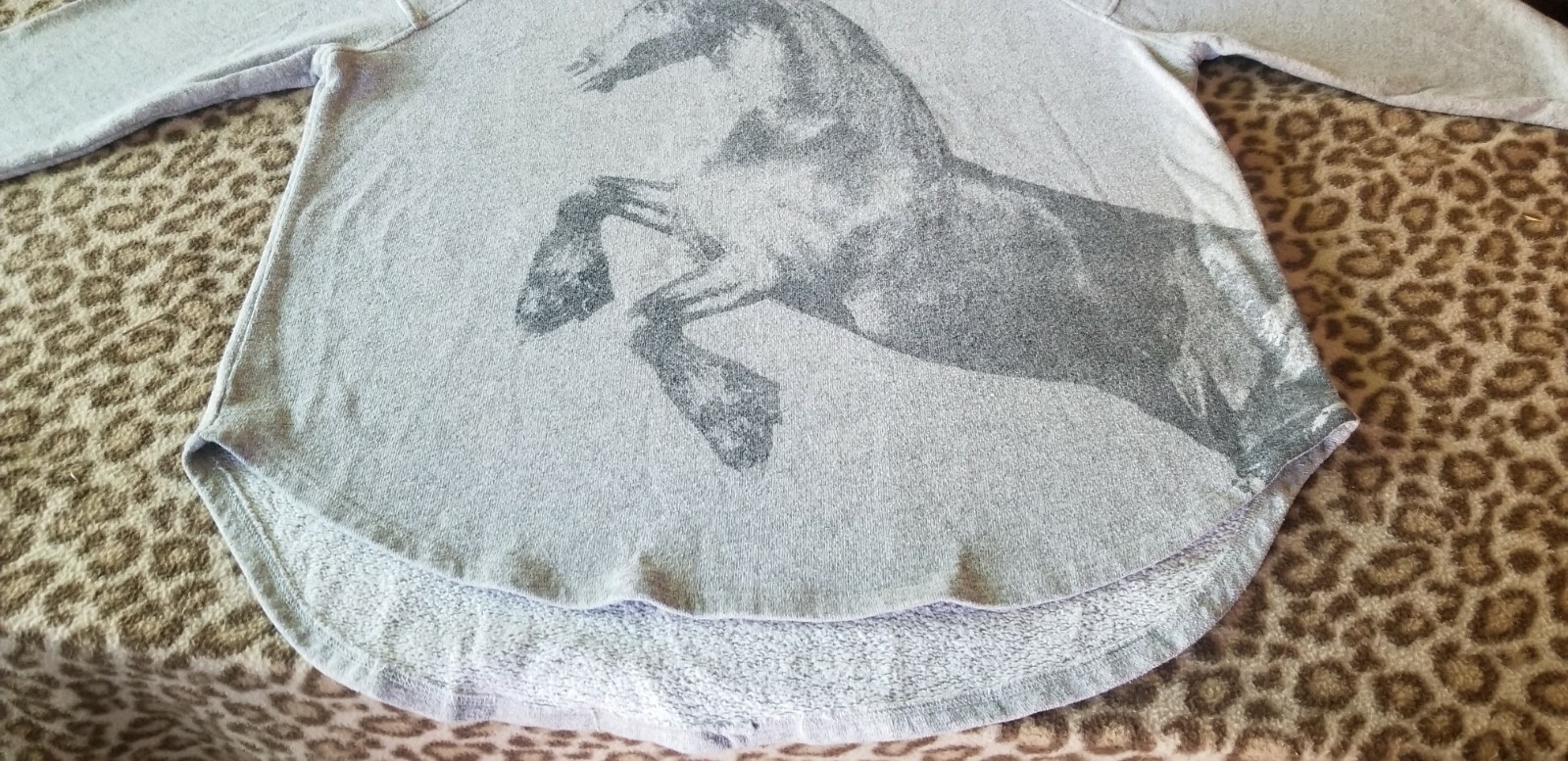 FELPA CAVALLO JUNK FOOD VINTAGE PICCOLA MAI USATA STILE VINTAGE CAVALLI PONY