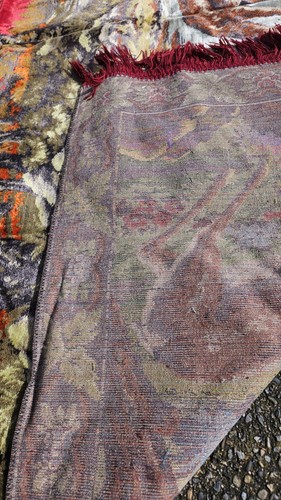handmade carpet with deer vintage - Picture 5 of 7