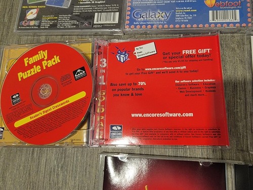 12Rare CD EGames, Collection of Galaxy of Arcade Tetrimania, 3D Maze Man, Disney - Picture 14 of 49
