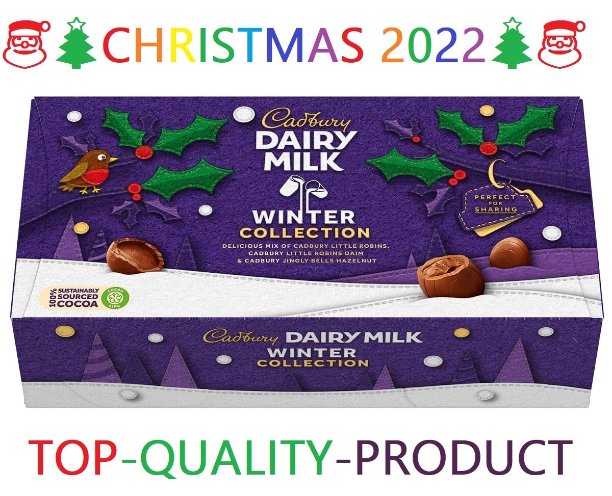 Cadbury Dairymilk Little Robins Daim Jingly Bells Hazelnut Winter Gift