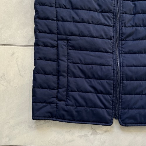 J Crew Quilted Puffer Vest Small Blue Mens Zip Up Lined 3M Thinsulate - Picture 6 of 17