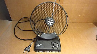 FUJI ONKYO ANTENNA 36DB FM/VHF/UHF built-in amplifier 30dB/36dB Black