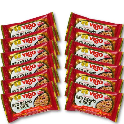 Vigo Red Beans and Rice 8 Ounce Pack of 12 Authentic New Orleans Flavor