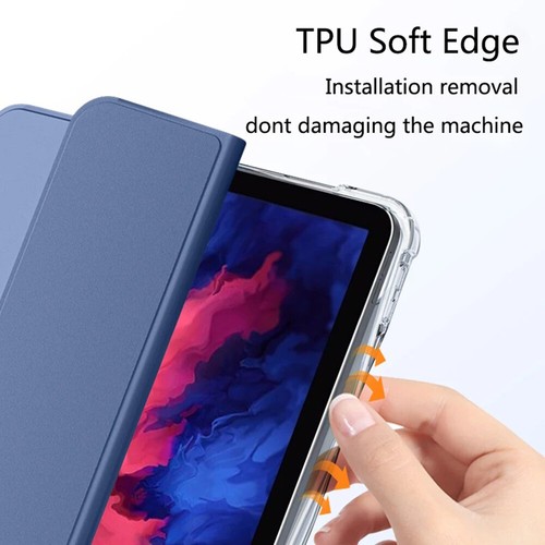 For Samsung Galaxy Tab S9/S9 FE Plus PU Smart Case Stand Cover With S Pen Holder - Picture 8 of 20