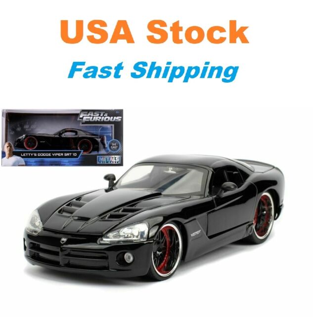 Fast and Furious Letty's Dodge Viper Srt10 Jada Diecast Toy Car 8 