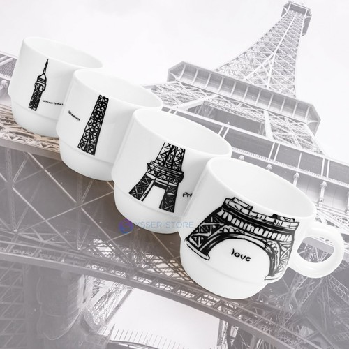 4 oz Espresso Coffee 4 Cups Set Tazas para Café Cubano in Retail Box. - Picture 7 of 7