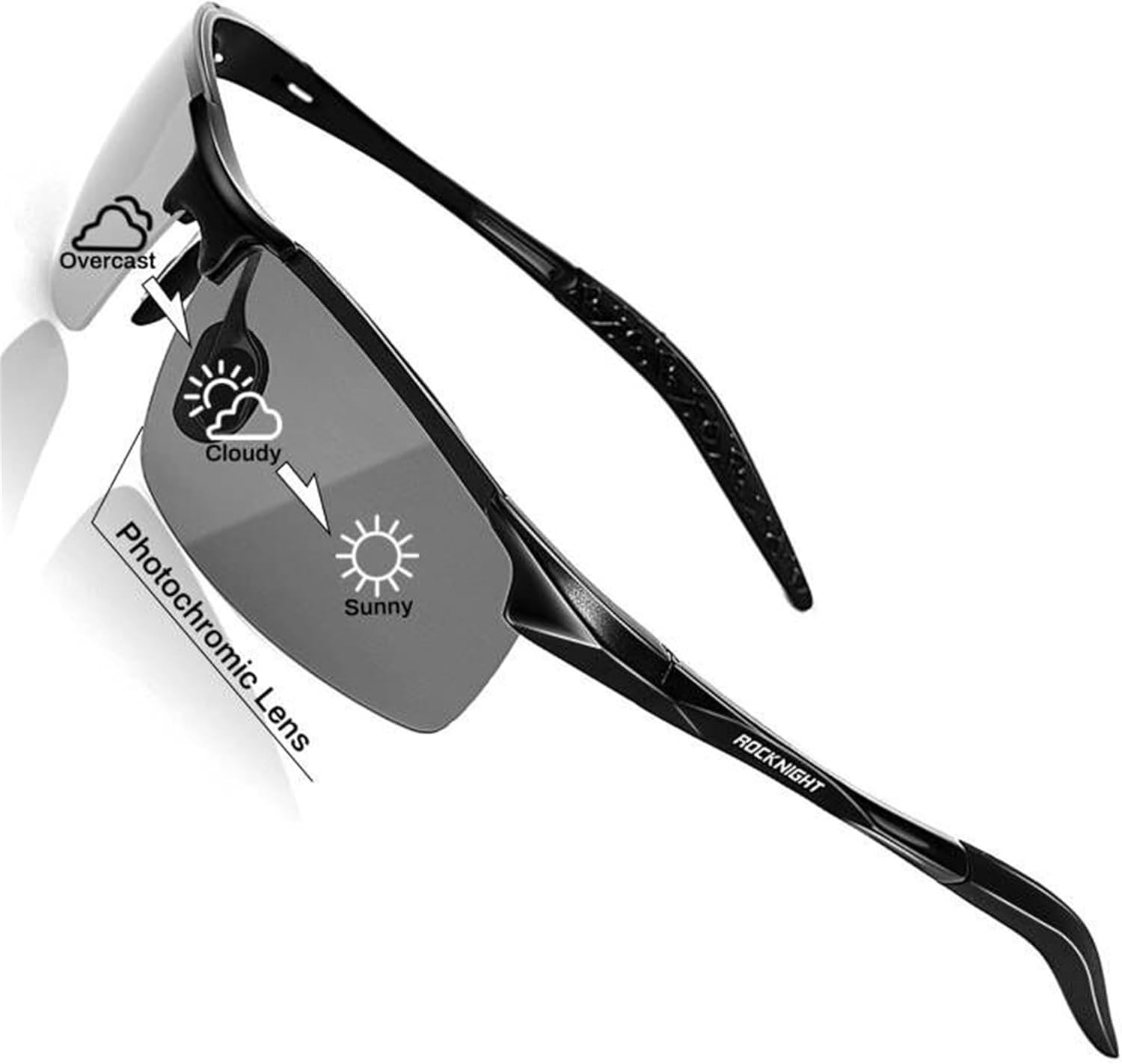 Gafas de golf ultraligeras de aluminio y magnesio con protección UV400 y polariz