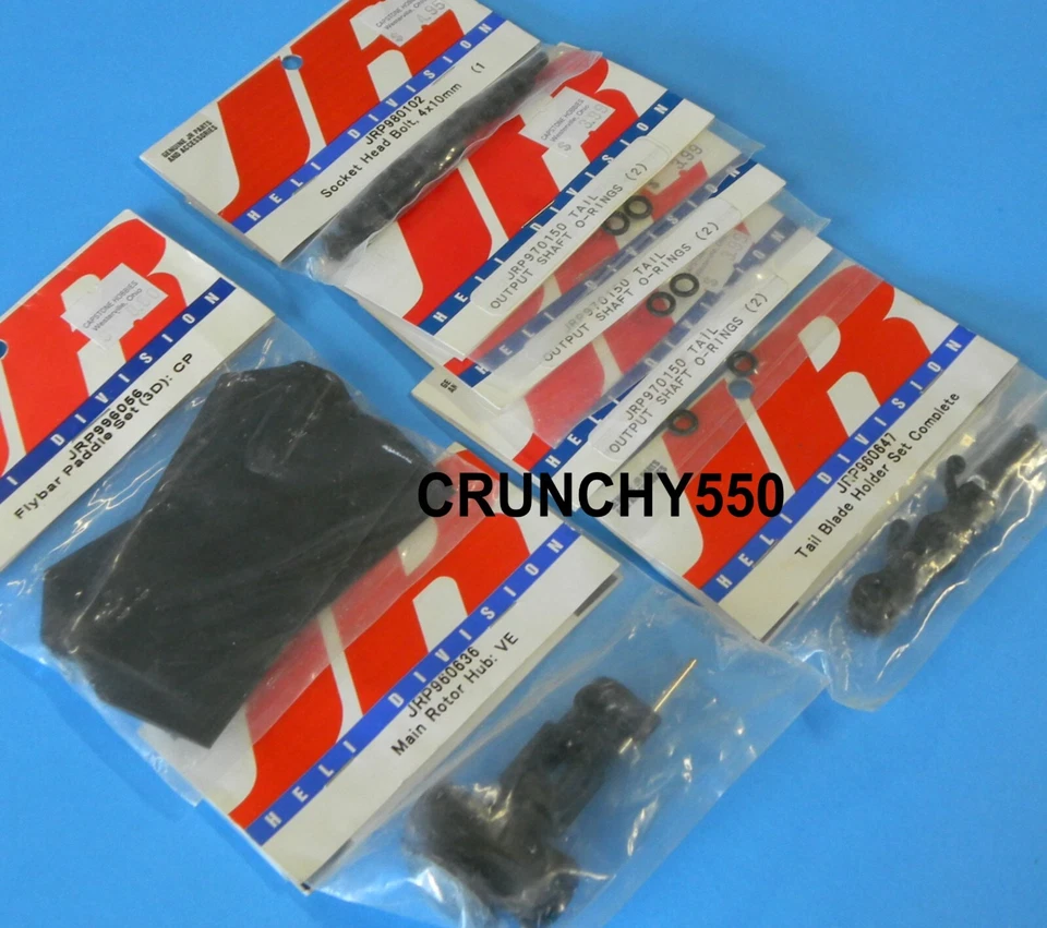 JR Helicopter JRP996056 Flybar Paddle Set (3D) Venture 30/50 Main Rotor Hub LOT - Image 2 of 3