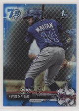 2017 Bowman Chrome Prospects Blue Refractor 70th Anniversary Kevin Maitan 0lm