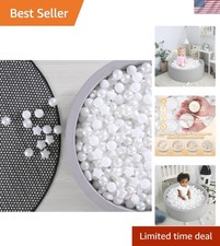 Pearl White  Star Ball Pit Balls - 100 Non-Toxic Soft Balls for Endless Play 