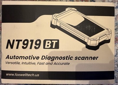 FOXWELL NT919BT All System  Obd2 Scanner Bi-directional 34 Resets Free Updates