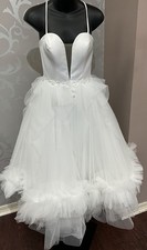 Tea Length Tulle Informal Wedding or Reception Dress size 2 NWT SKU78581