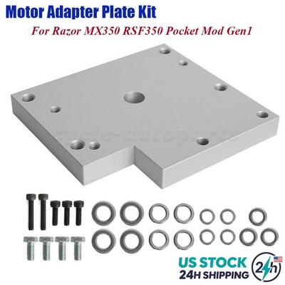 #ad MY1020 Motor Adapter Plate For Razor MX350 RSF350Pocket Mod Gen1 Steel Mount Kit $39.99