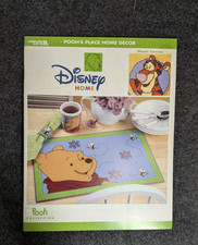 Vtg plastic canvas needlework Leisure Arts Patterns Disney Home Pooh Home Decor