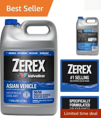 Long-Life 50/50 Prediluted Antifreeze for Asian Brands - 1 Gallon Silicate-Free