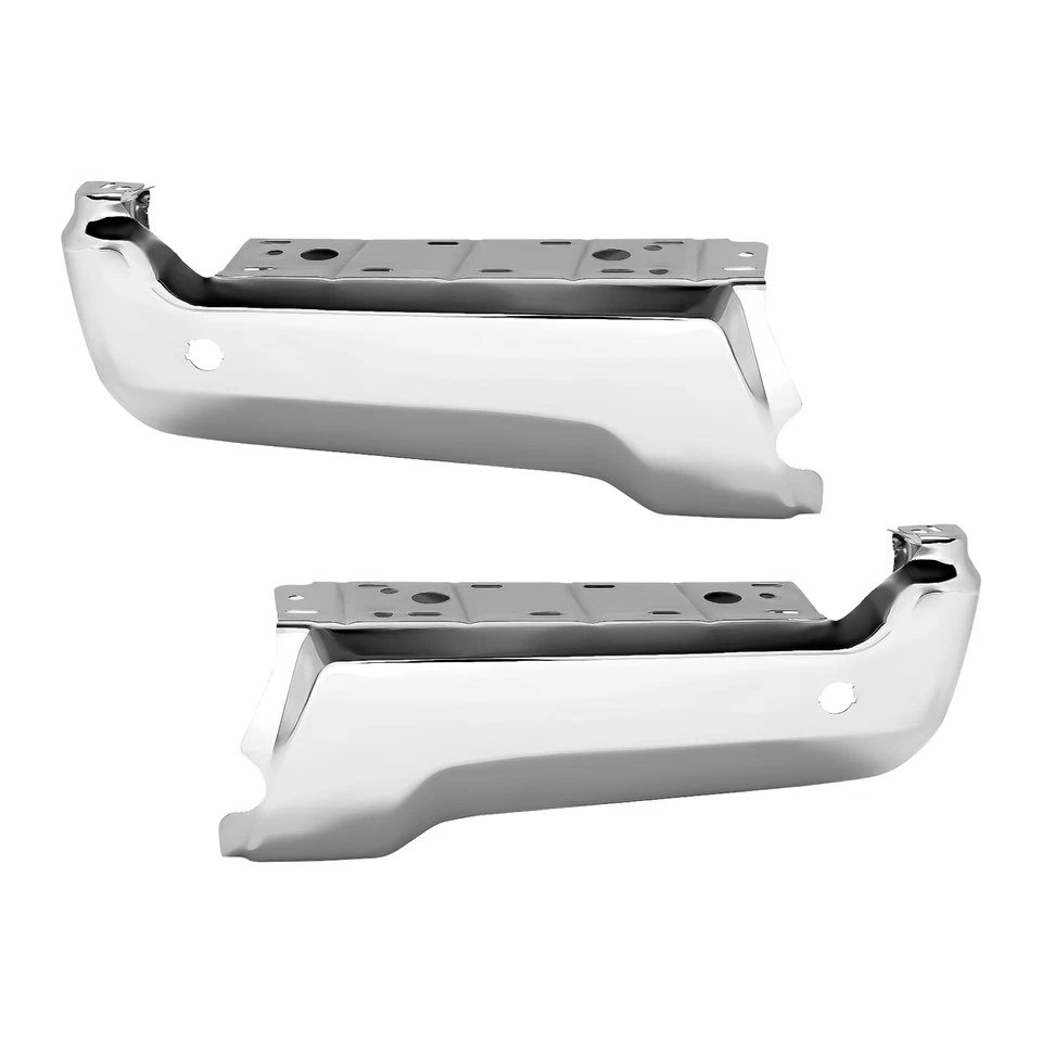 Chrome Rear RH/LH Bumper Face Bar Ends for 2017-2022 Ford F250 F350 w/ Park - Image 3 of 4