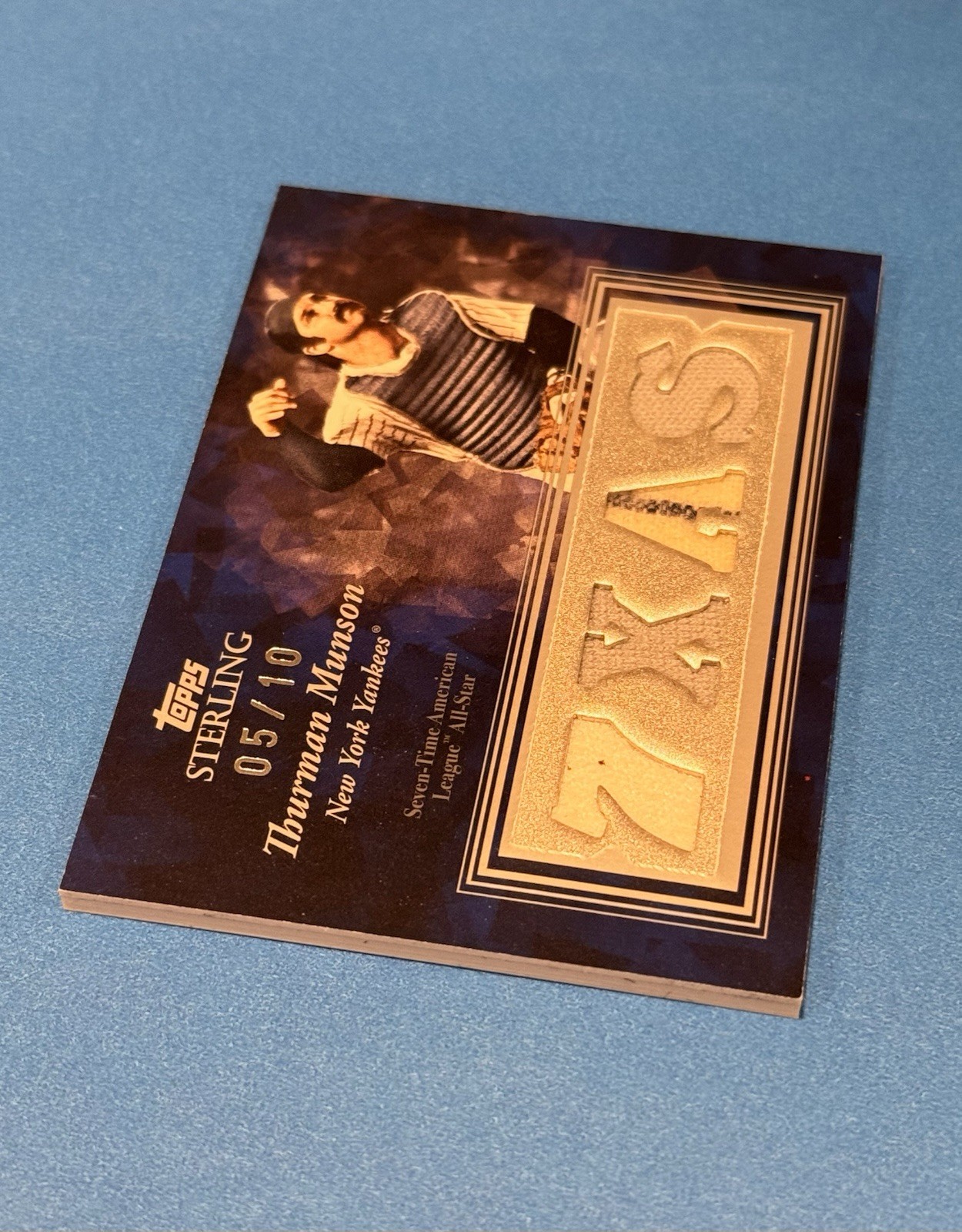 THURMAN MUNSON 2008 Topps Sterling GAME-USED Quad Jersey NY YANKEES /10 view 3