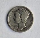 1917 Mercury Dime 10c - "Good Coin" - Free Shipping