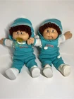 Vintage 1982 / 80s Cabbage Patch Kids Twin Boys Blue Outfits Coleco Doll Set Toy