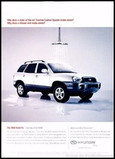 2004 Hyundai SantaFe Vintage Advertisement Print Art Car Ad J108