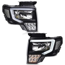 LED DRL Headlights Assembly Front Headlamp Assembly Driver & Passenger Side
