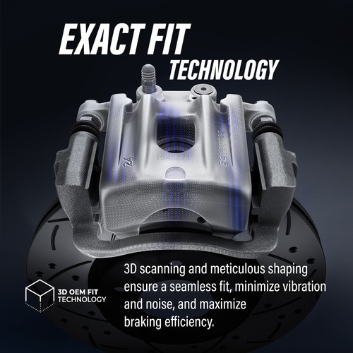 Front Left Disc Brake Caliper For Ford E-350 Super Duty E-250 E-150 E-450 - Picture 5 of 12
