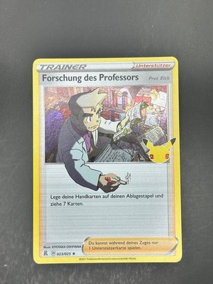 Professor's Research (Professor Oak 023/025 Holo Rare Celebrations Pokemon NM DE