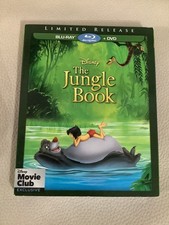 Disney The Jungle Book Blu-Ray Movie Video Limited Club Exclusive + Slipcover