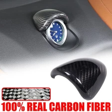 For Maserati Ghibli 2014-2022 Center Control Clock Top Trim Cover Carbon Fiber