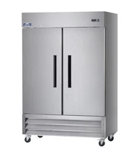 Arctic Air AR49 49 Cu.ft Reach-In Cooler 2 Solid Doors Stainless Steel