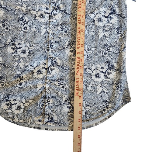 Robert Graham Shirt Mens Blue Floral Medium Flip Cuff Classic Fit Long Sleeve - Picture 4 of 7