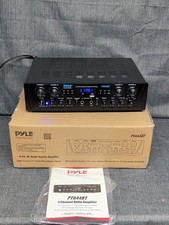New Pyle 4-Ch. Bluetooth Amplifier Stereo Receiver System, PTA44BT- No Remote