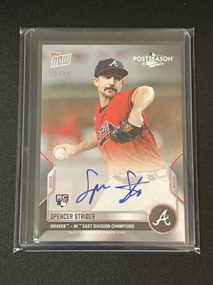 2022 Topps Now - Postseason Spencer Strider #PS-33A Autographs /99 (AU, RC)