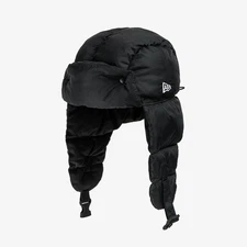 New Era 2025 Long Padded Trapper Hat, Black