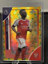 Bukayo Saka 2025-26 Topps Chrome Pineapple Blast Refractor #13 Arsenal